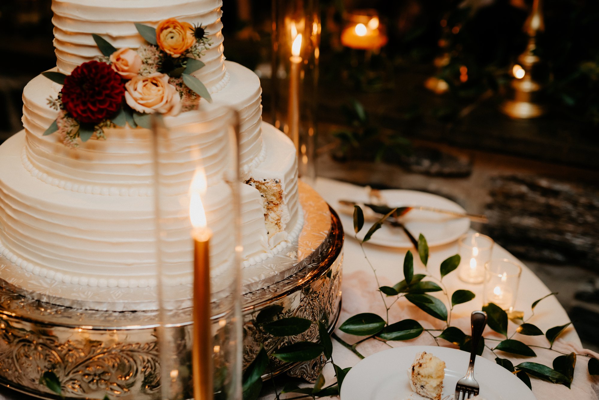 Lush Rainy Wedding at Knowlton Mansion in Philadelphia PA Moody Shadows and Umbrella Portraits