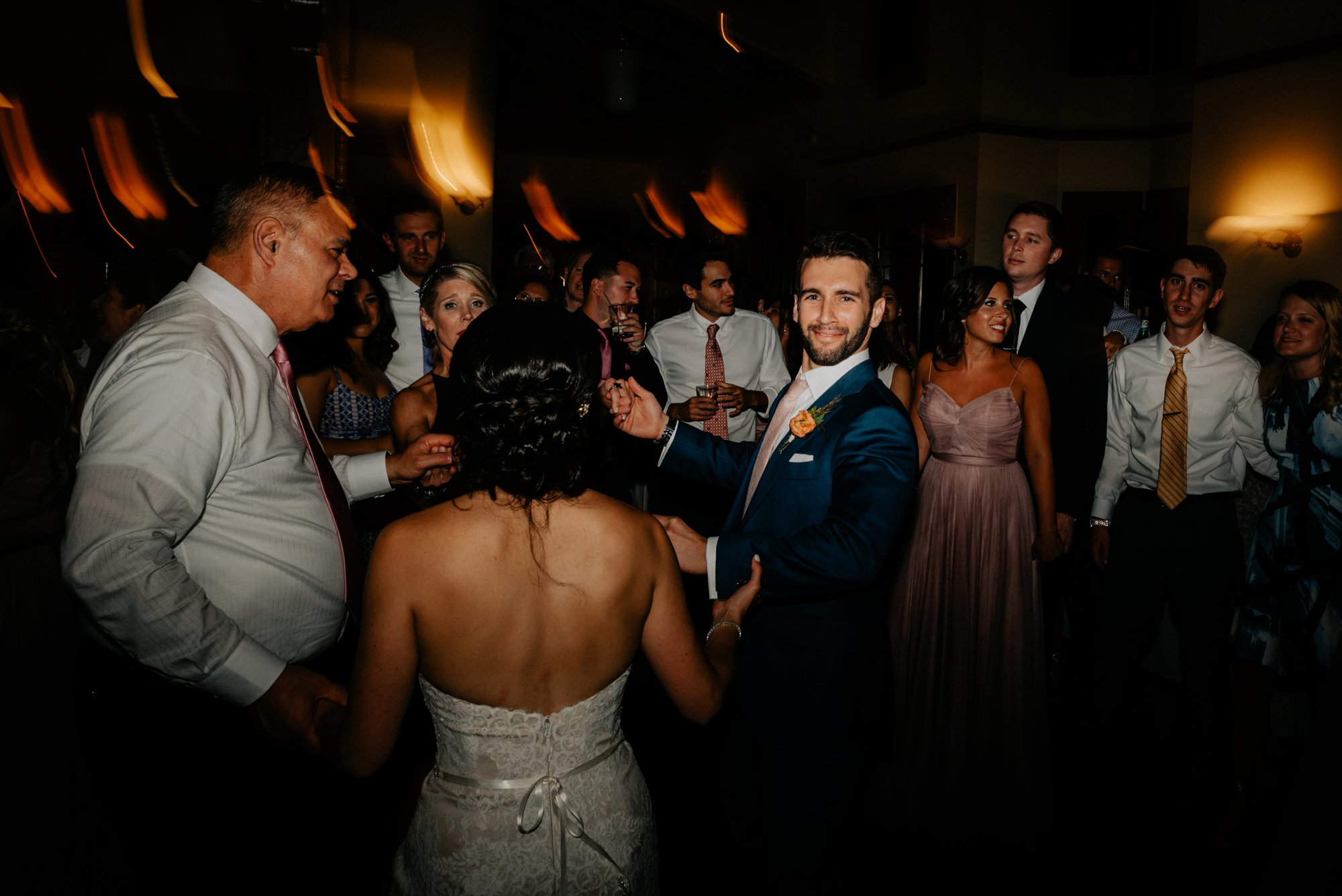 Lush Rainy Wedding at Knowlton Mansion in Philadelphia PA Moody Shadows and Umbrella Portraits