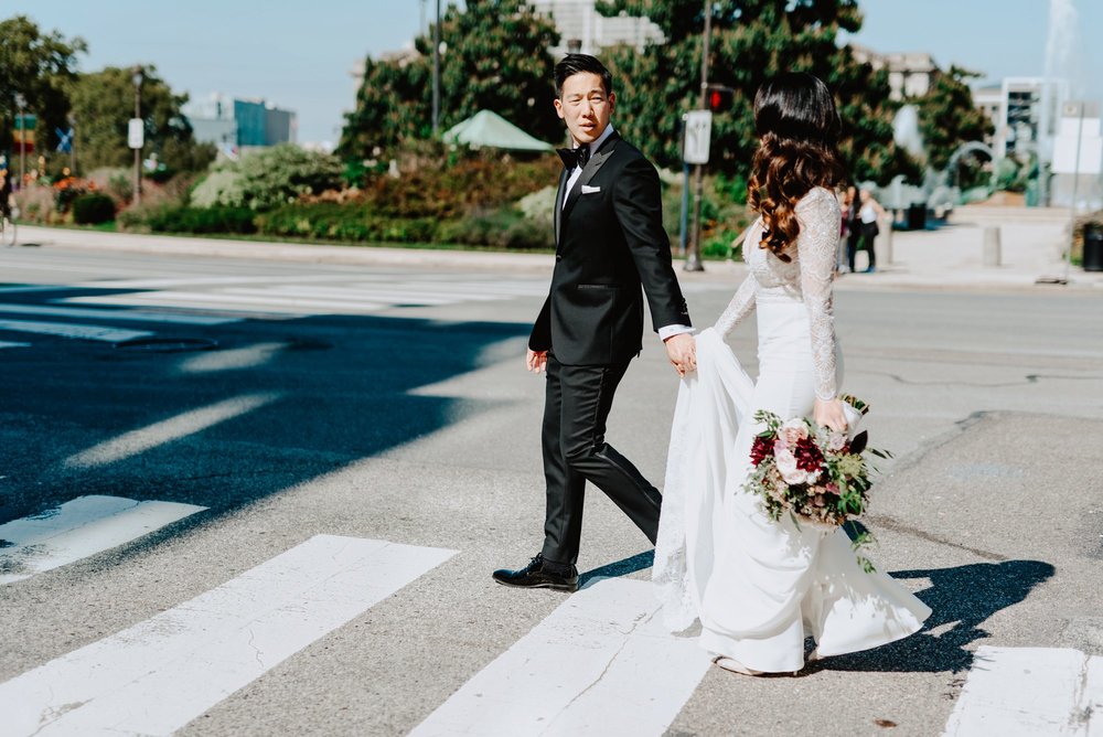 Modern Philadelphia Wedding with a Traditional Tea Ceremony and other Asian Traditions with Glamorous Portraits