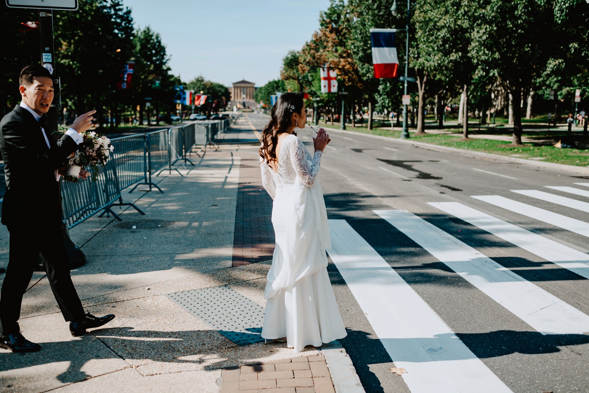 Modern Philadelphia Wedding with a Traditional Tea Ceremony and other Asian Traditions with Glamorous Portraits