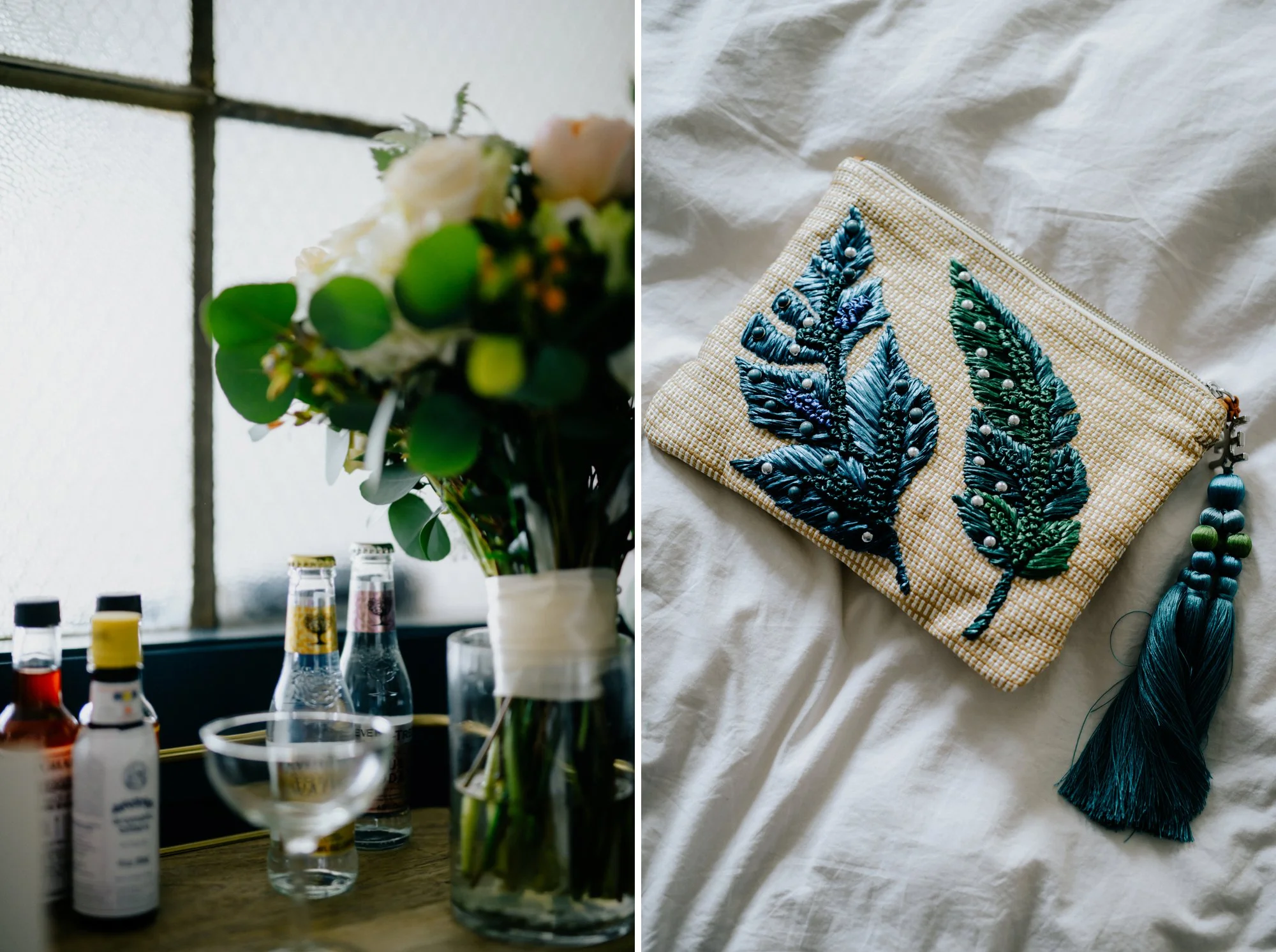 Stylish Philadelphia Wedding with preparations at Stay Lokal Bok and AirBnb and a Bok Building Rooftop Ceremony Grooms Fashion