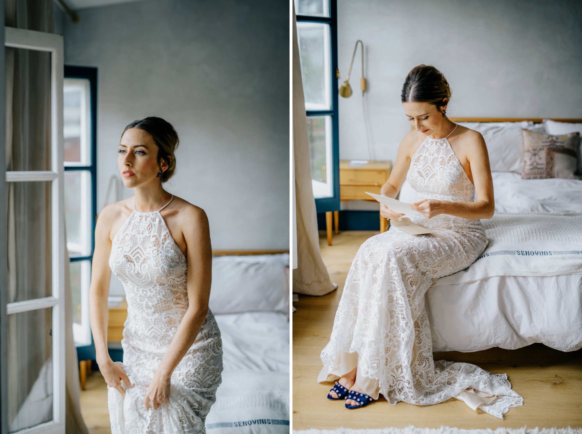 Stylish Philadelphia Wedding with preparations at Stay Lokal Bok and AirBnb and a Bok Building Rooftop Ceremony Grooms Fashion