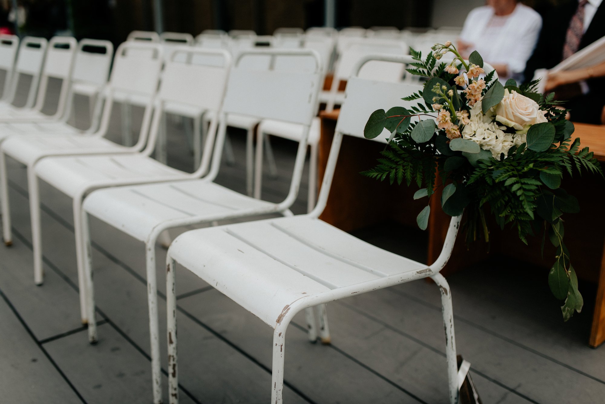 Stylish Philadelphia Wedding with preparations at Stay Lokal Bok and AirBnb and a Bok Building Rooftop Ceremony Grooms Fashion