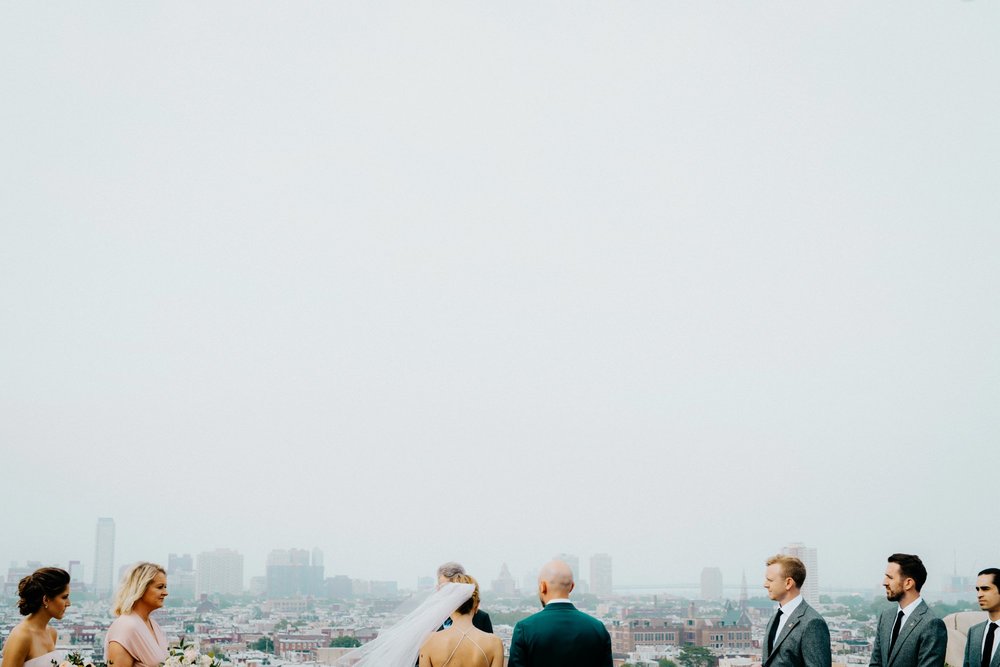 Stylish Philadelphia Wedding with preparations at Stay Lokal Bok and AirBnb and a Bok Building Rooftop Ceremony Grooms Fashion