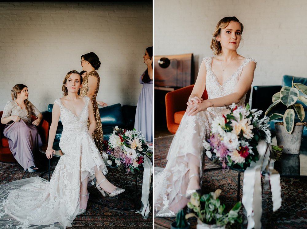 Elegant Fishtown Philadelphia Wedding Modern Styling Donuts Ben Franklin Bridge