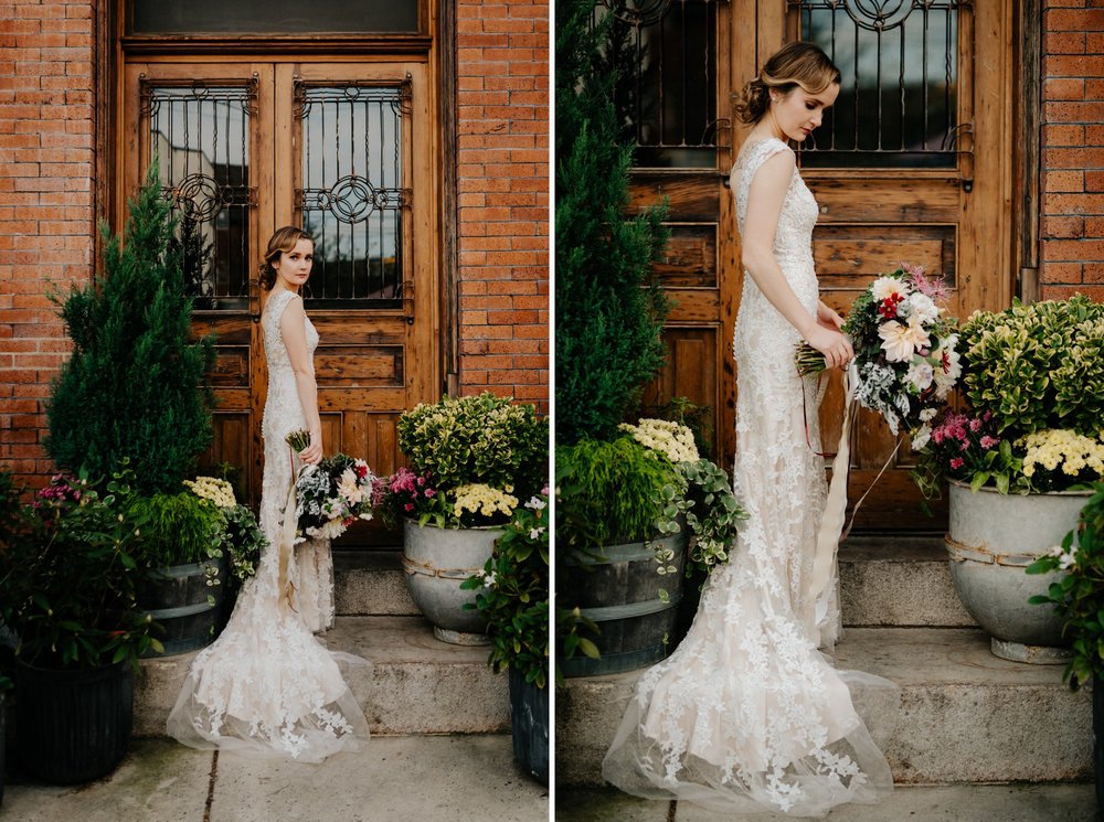 Elegant Fishtown Philadelphia Wedding Modern Styling Donuts Ben Franklin Bridge