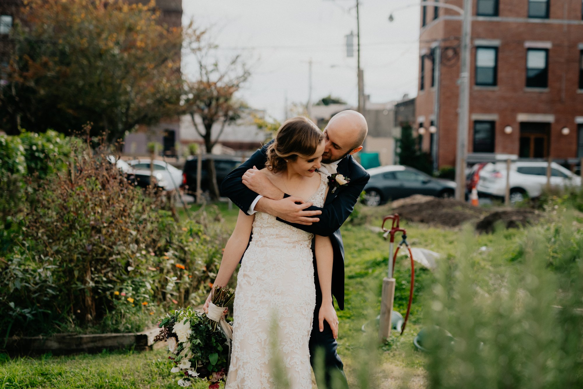 Elegant Fishtown Philadelphia Wedding Modern Styling Donuts Ben Franklin Bridge