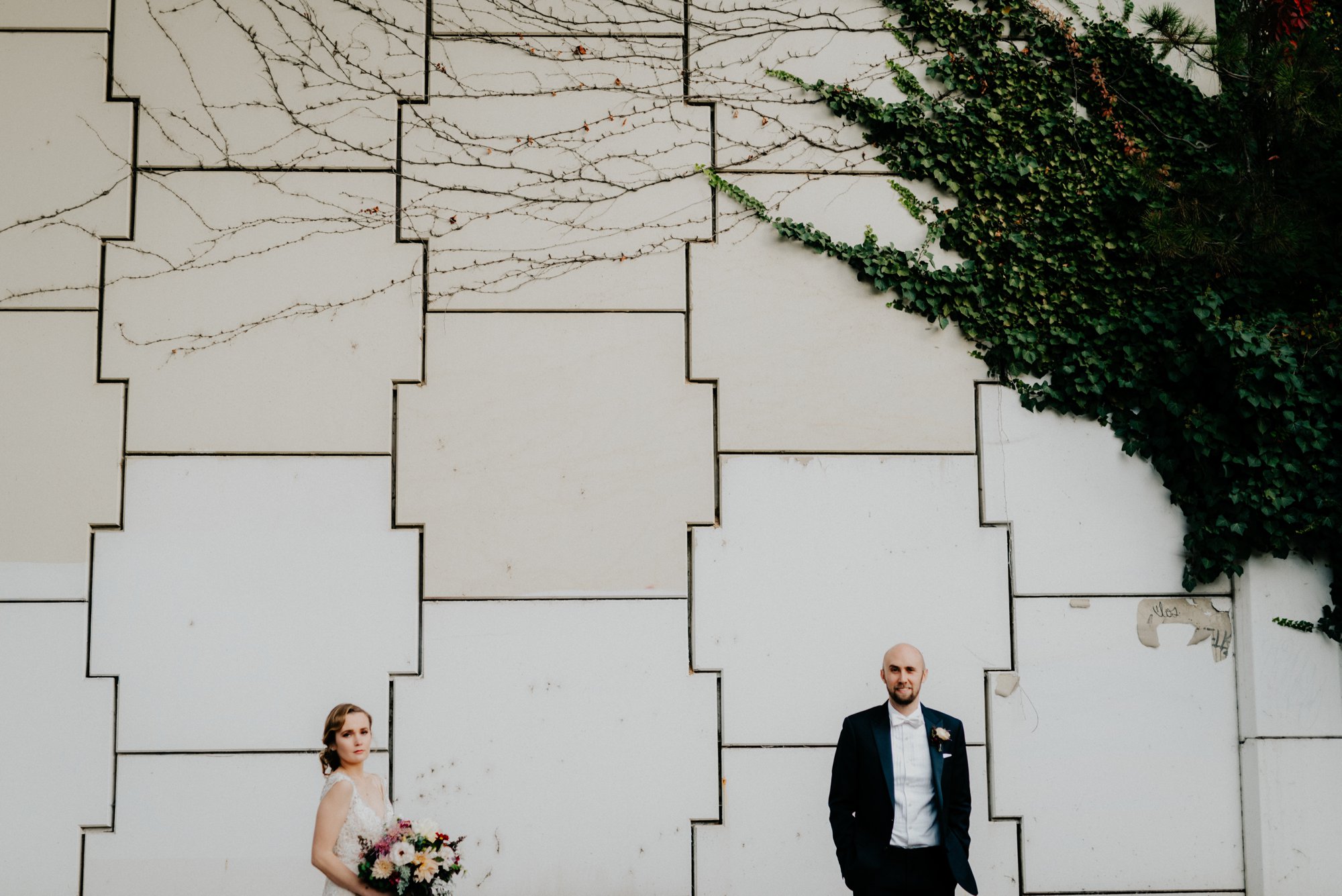 Elegant Fishtown Philadelphia Wedding Modern Styling Donuts Ben Franklin Bridge