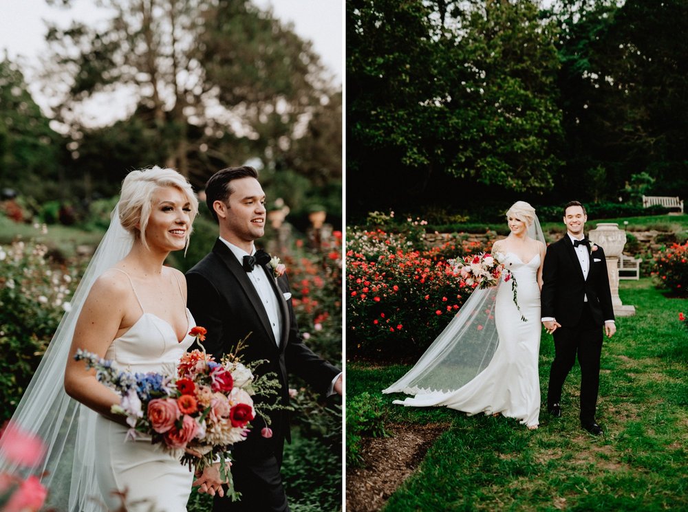 Viva Love Wedding Photography Morris Arboretum Outdoor Ceremony Bright Florals Neon Bridal Jacket