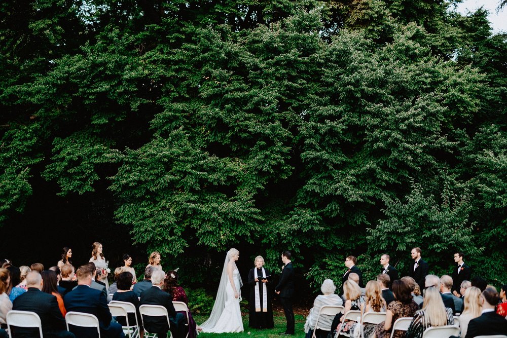 Viva Love Wedding Photography Morris Arboretum Outdoor Ceremony Bright Florals Neon Bridal Jacket