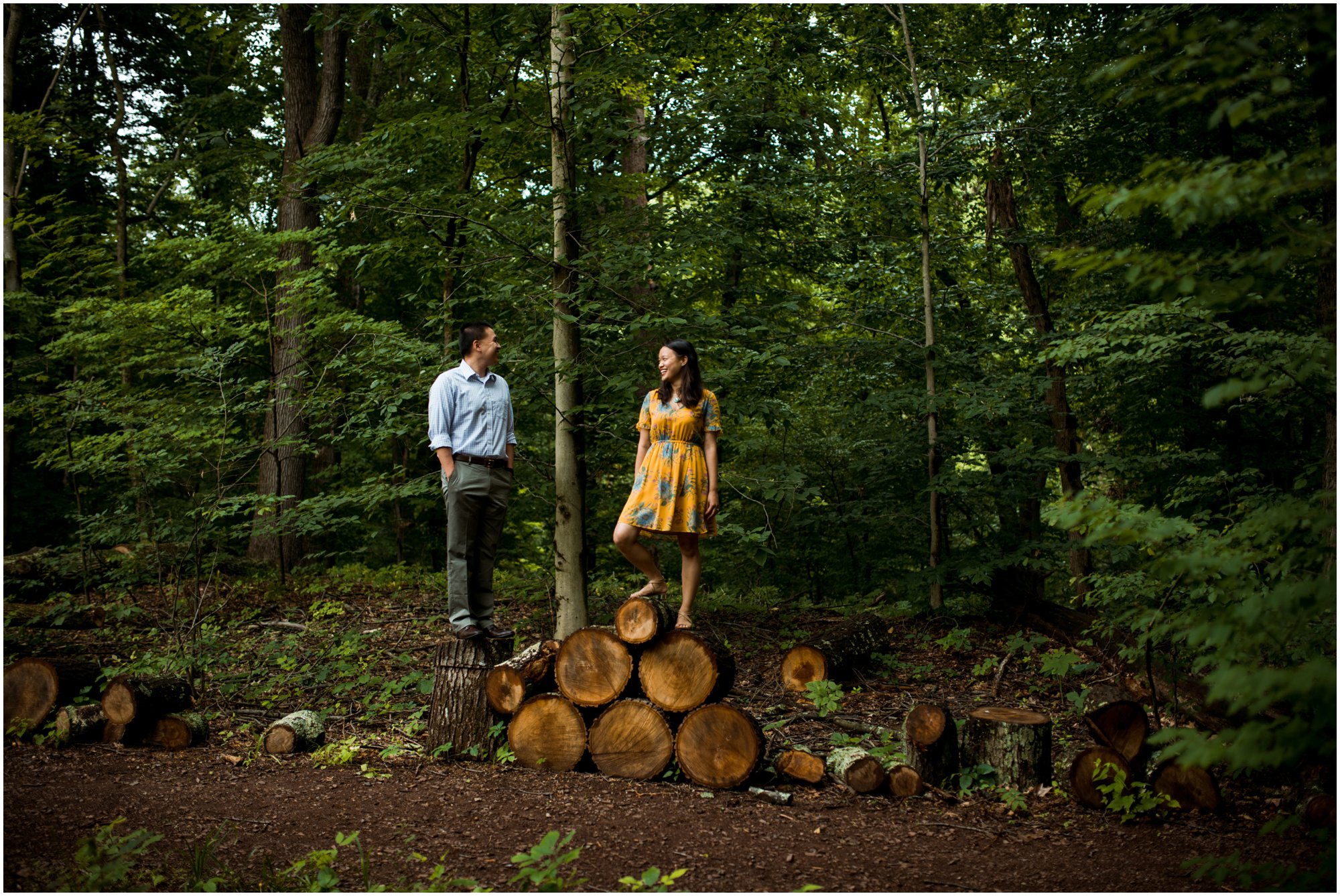 Summer Engagement Session at Bowman's Hill Wildlife Preserve