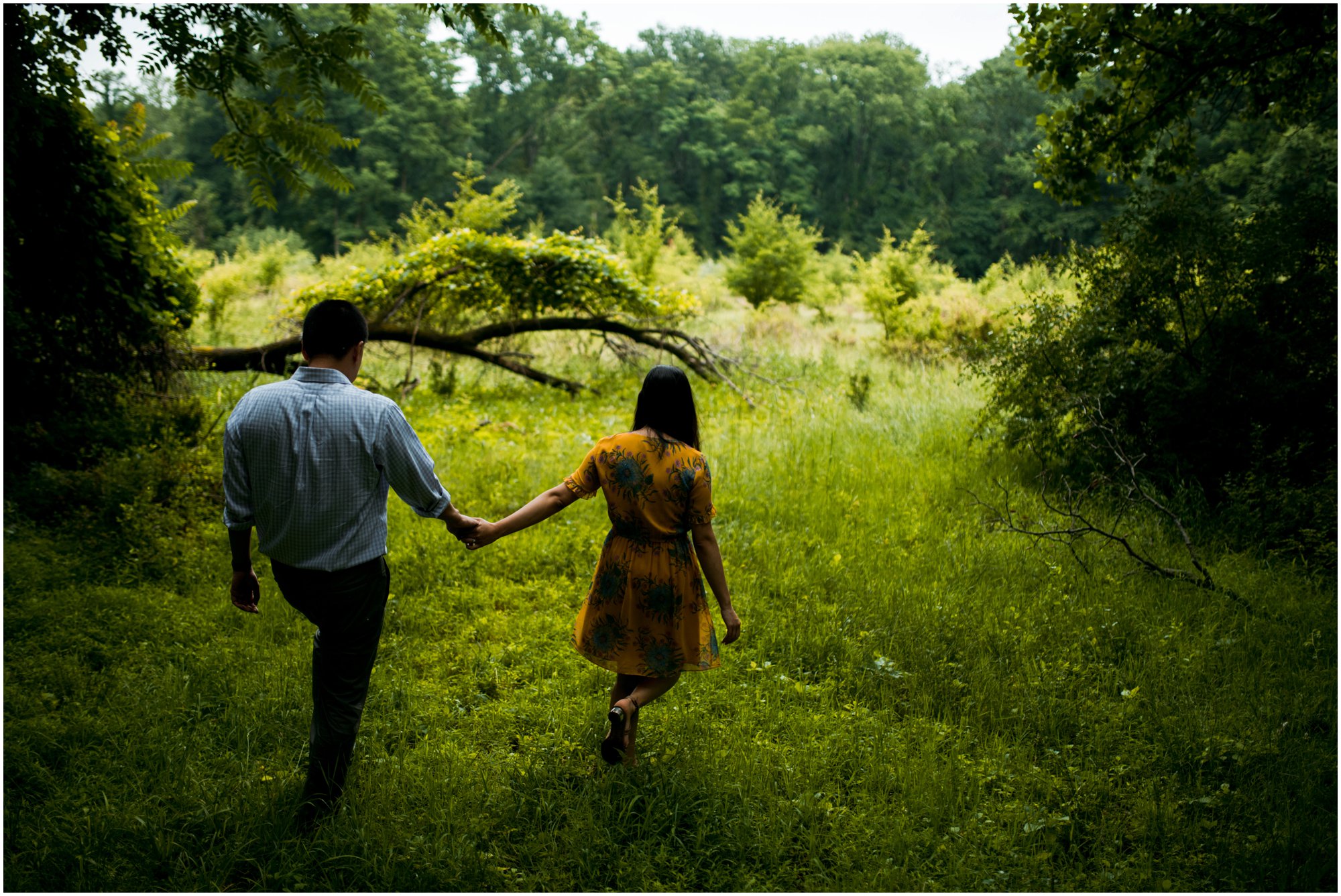 Summer Engagement Session at Bowman's Hill Wildlife Preserve