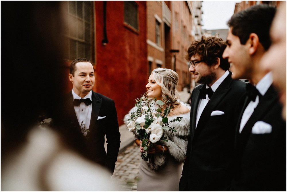 Colorful Winter Wedding Philadelphia Fairmount Horticulture Center Rolls Royce