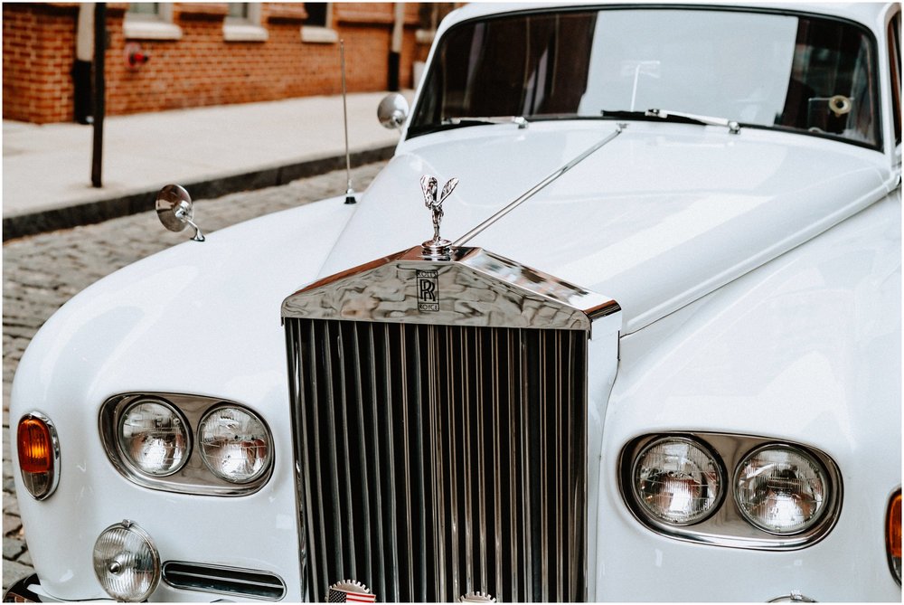 Colorful Winter Wedding Philadelphia Fairmount Horticulture Center Rolls Royce