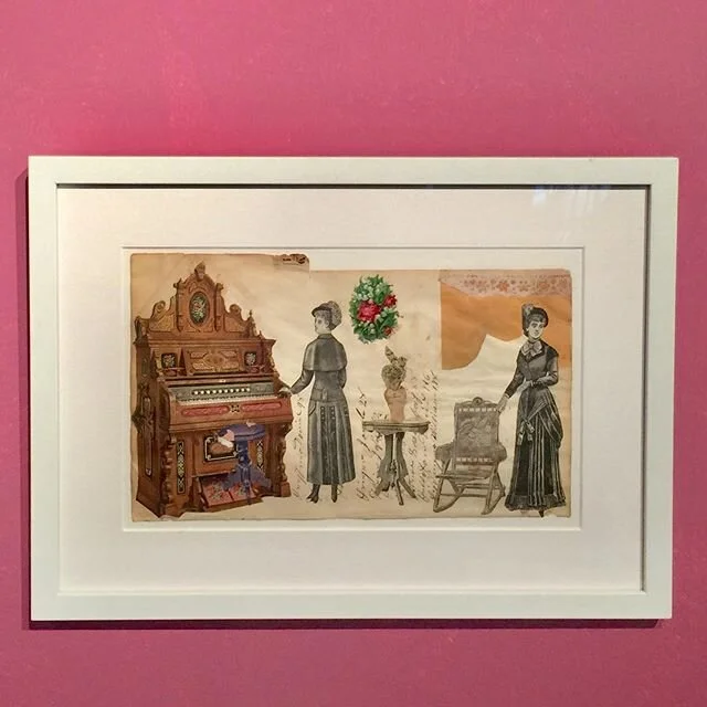 One of a collection of exceptional Victorian schoolgirl collages.