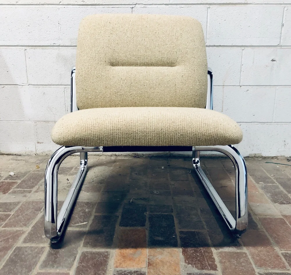 Vintage Steelcase Lounge Chair — Recovered Interior
