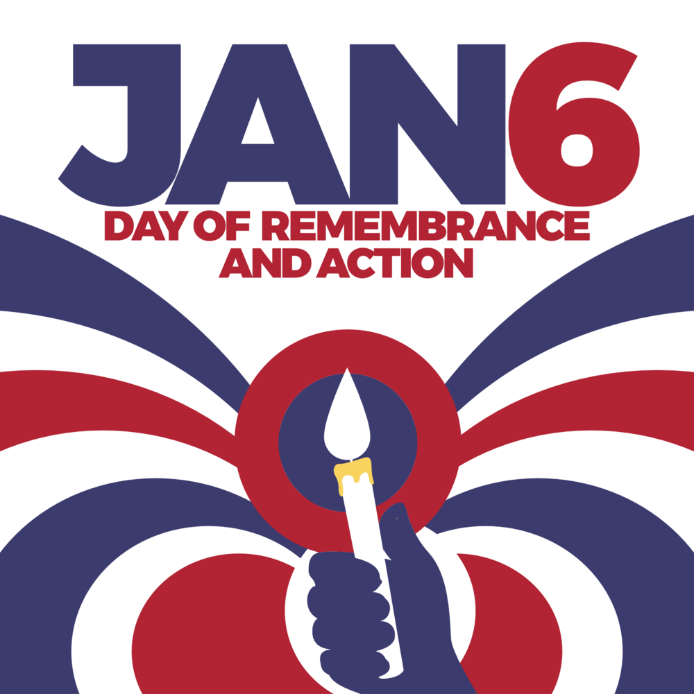 Logo for Jan 6 Day of Remembrance and Action