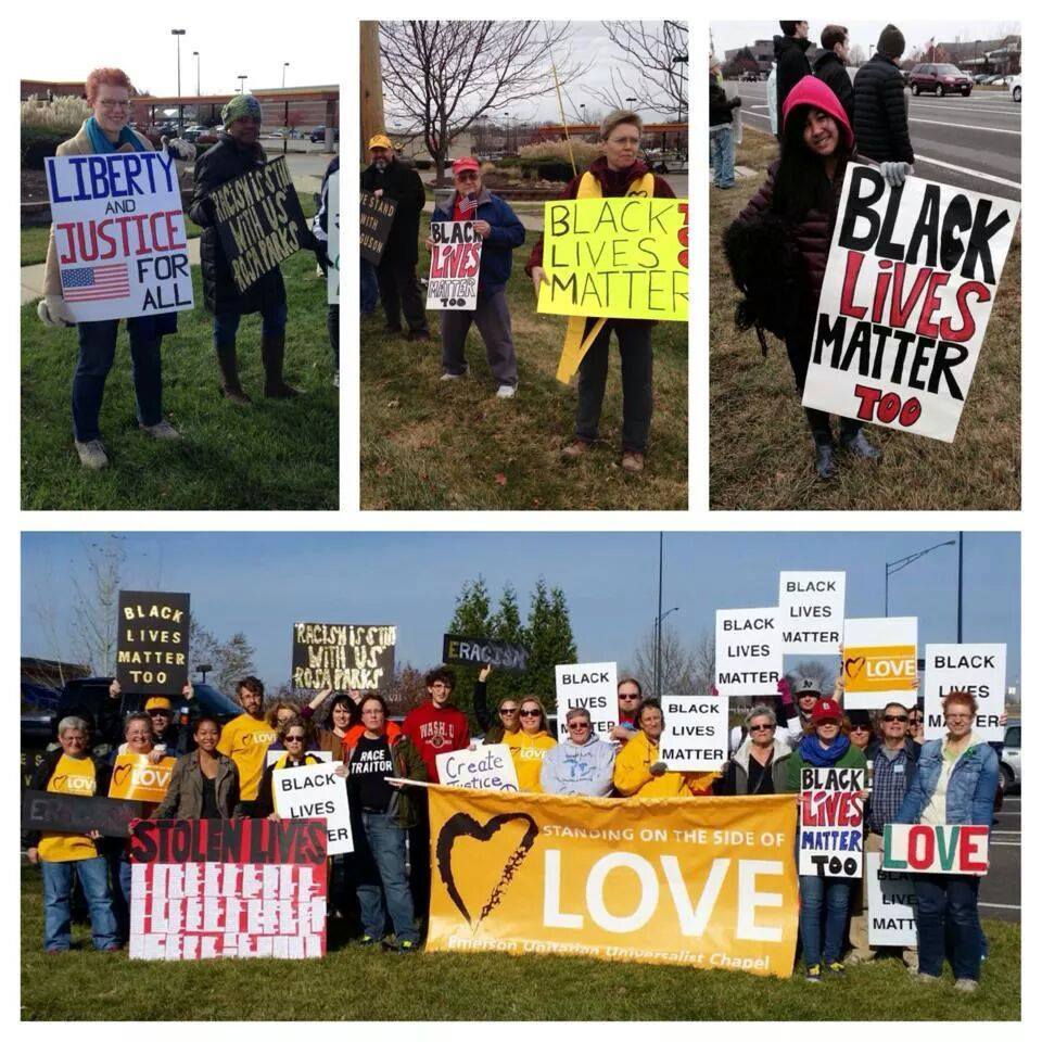 Across the country, UUs and SSL supporters proclaim Black Lives Matter.