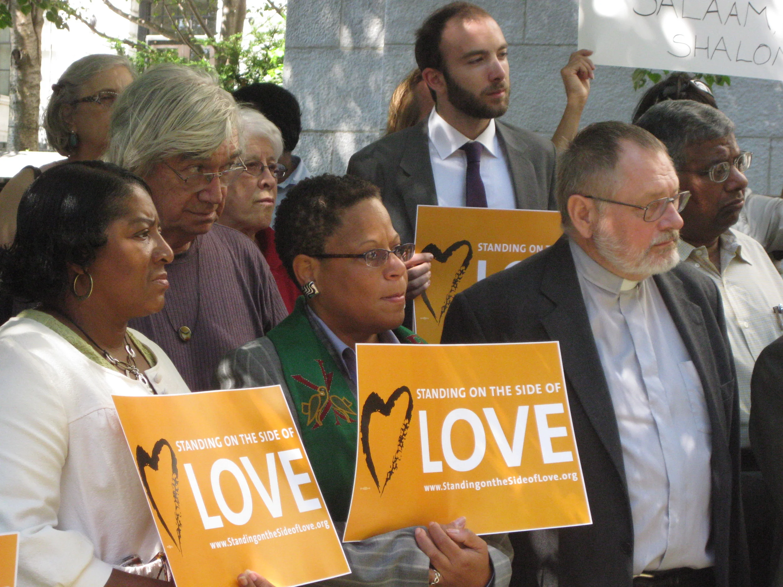 Uu CLergy and SSL Supporters at a Supporting Muslim Americans Rally in Boston, 2010