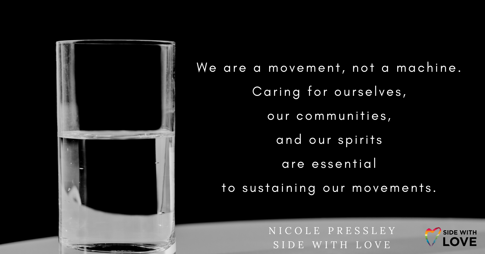 We are a movement, not a machine.