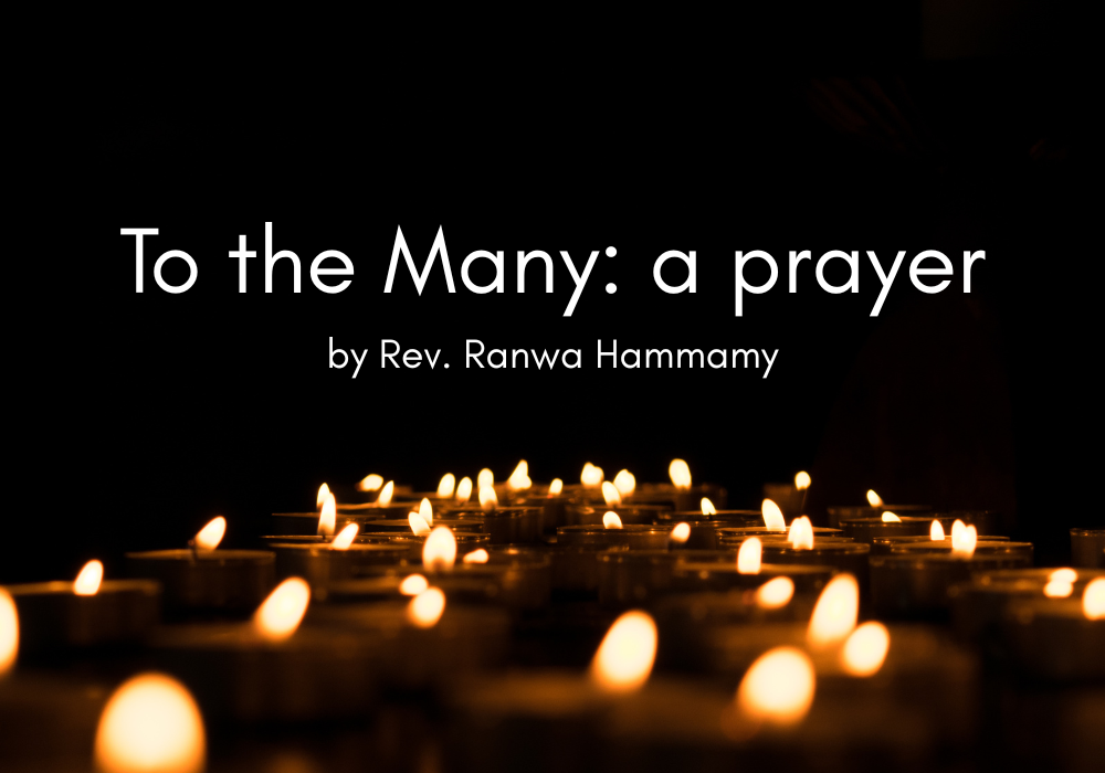 To the Many: a prayer by Rev. Ranwa Hammamy