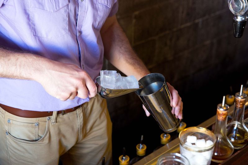 One-inch cubes are just the right size for shaking.