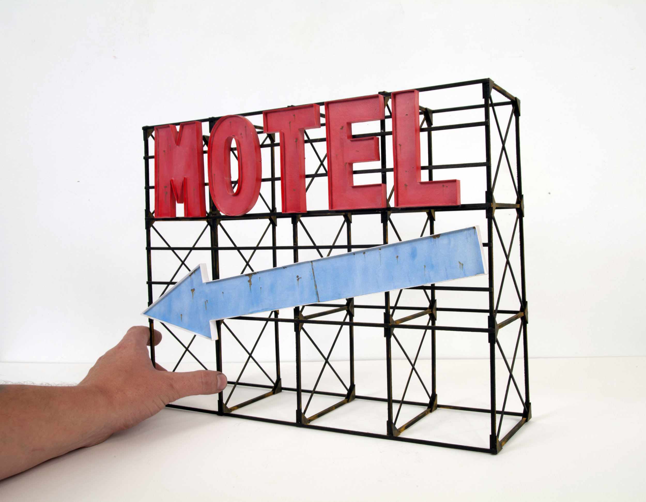 Motel Sign with Arrow - SOLD