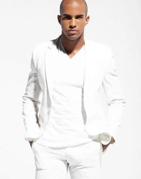 male all white party outfit