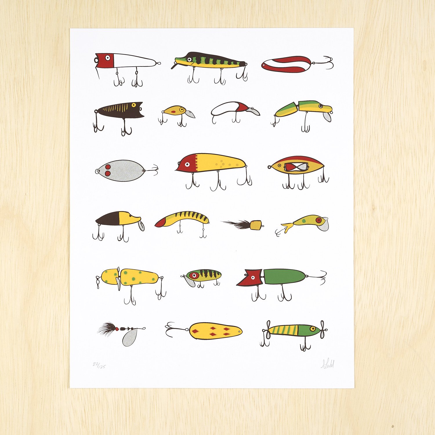 Fishing Lure Art_vintage Lures_art Prints_framed Prints_canvas Gallery Wrap  Prints -  Canada