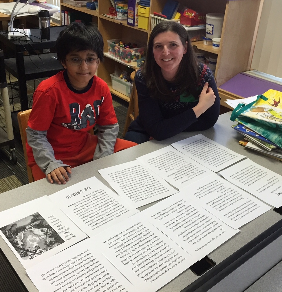 Avyakt read me his story which, he was sure to point out, is ten pages long. Ten!!!