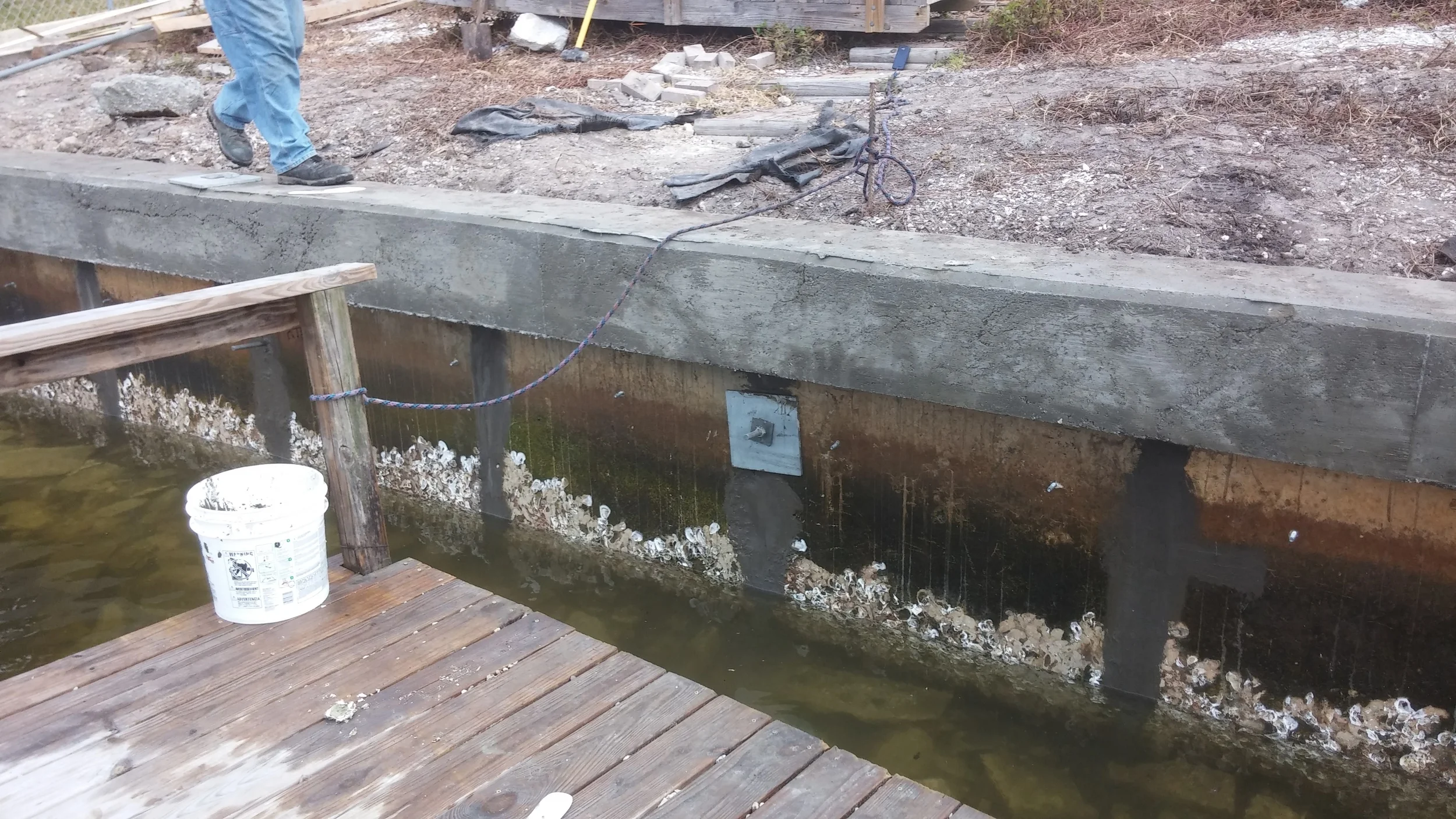 Tieback Anchors & Concrete Deadman — Stronghold Marine Construction, Inc.