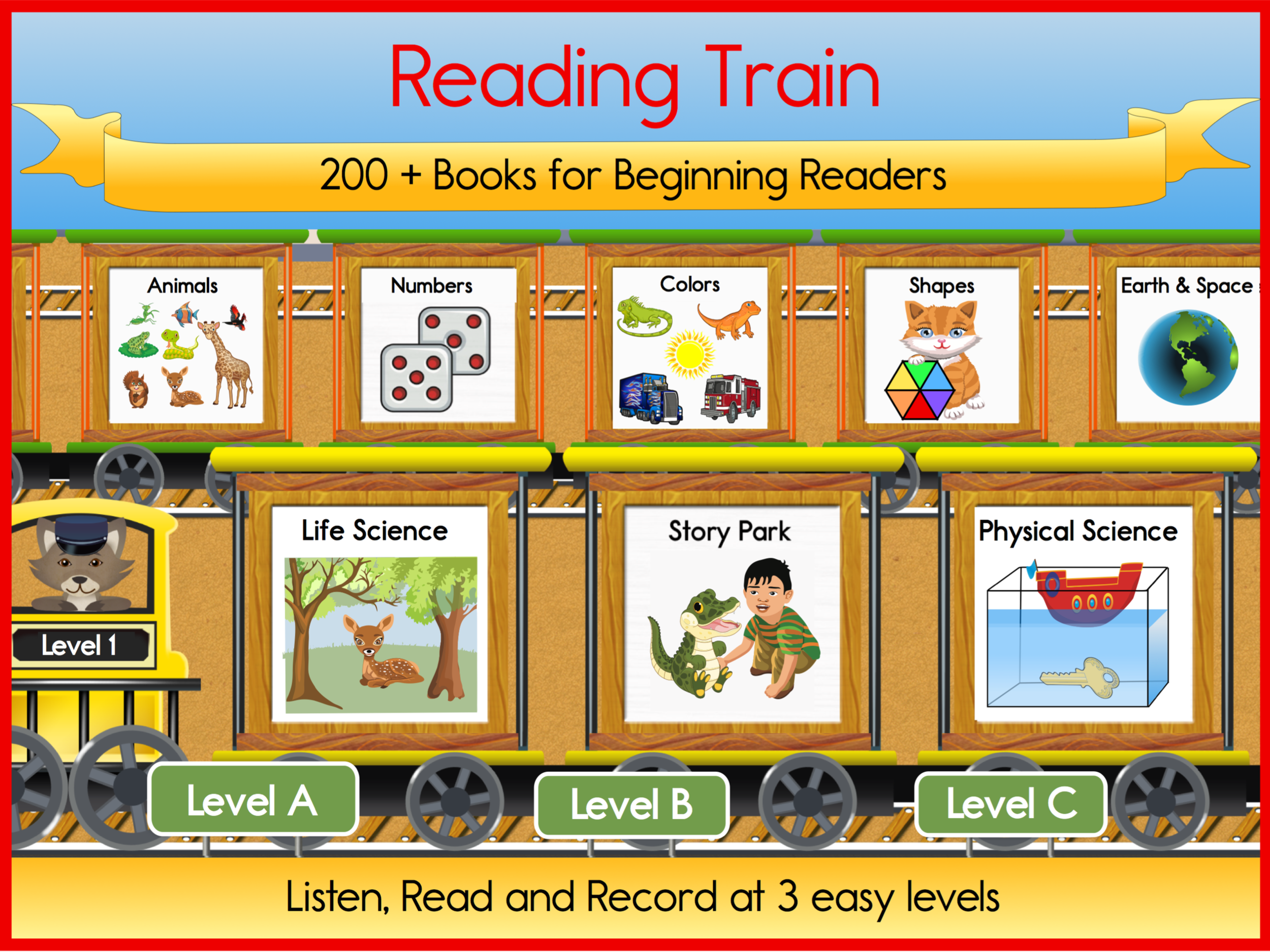 D OWNLOAD Reading Train Full STEAM Ahead on the Apple App Store or DOWNLOAD on the Google Play store