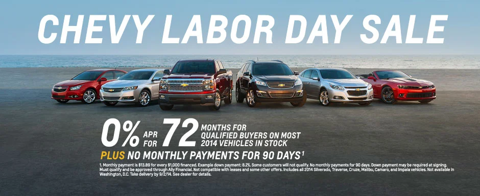 2014 Chevy Labor Day Sale