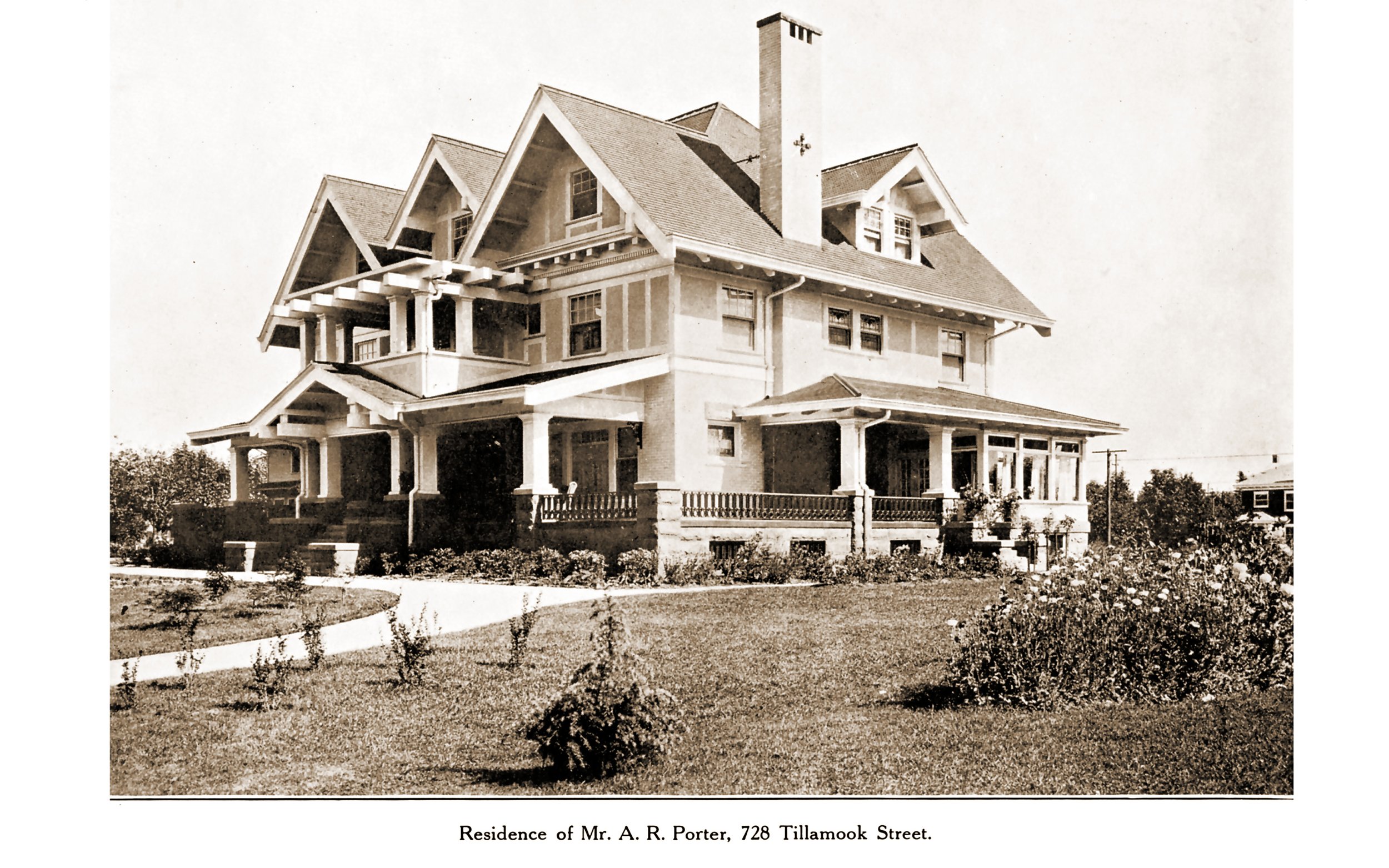  Another landmark Irvington home lost to development.&nbsp; Photo ca. 1911. 