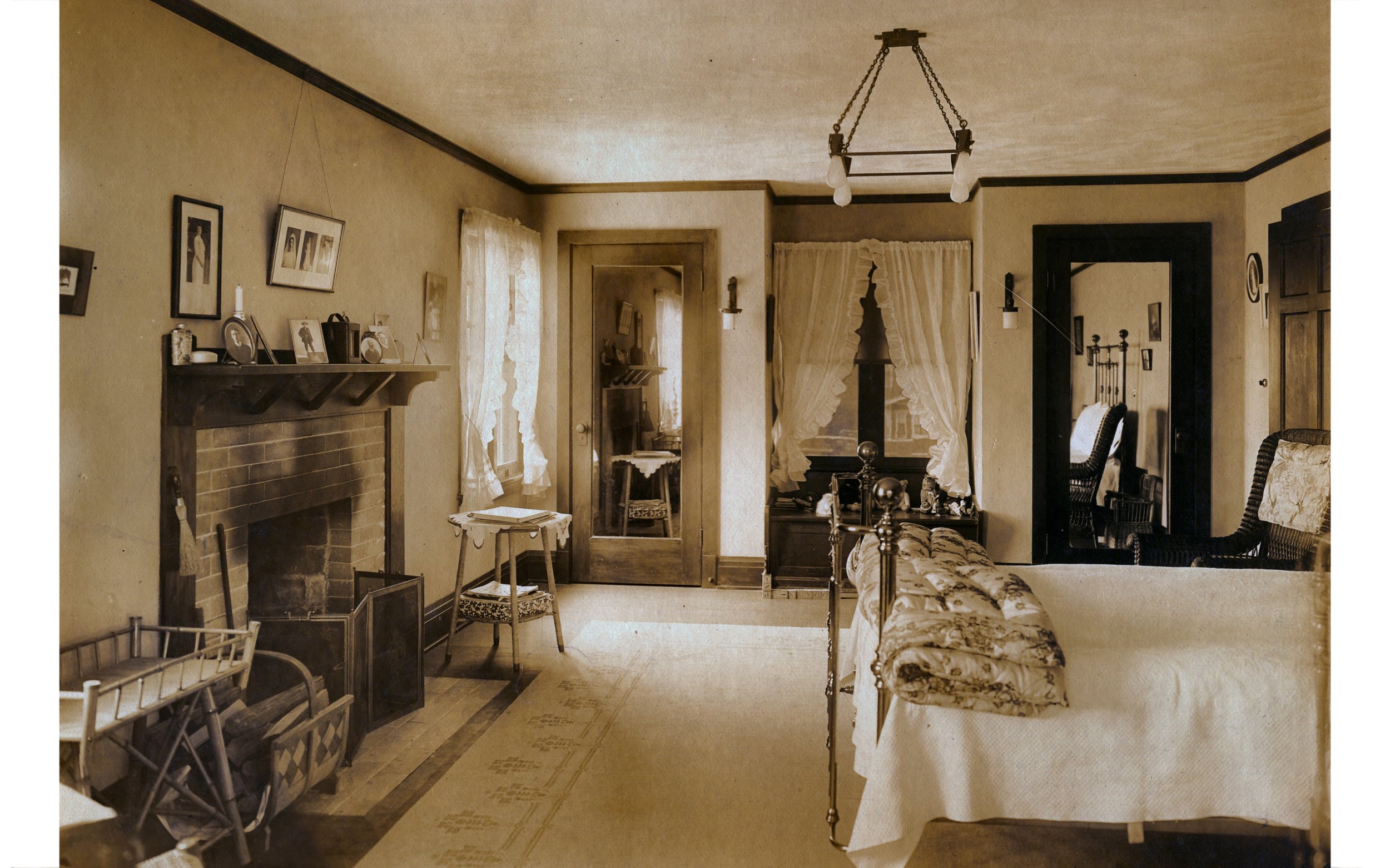  Cable house bedroom, ca., 1910.&nbsp; 