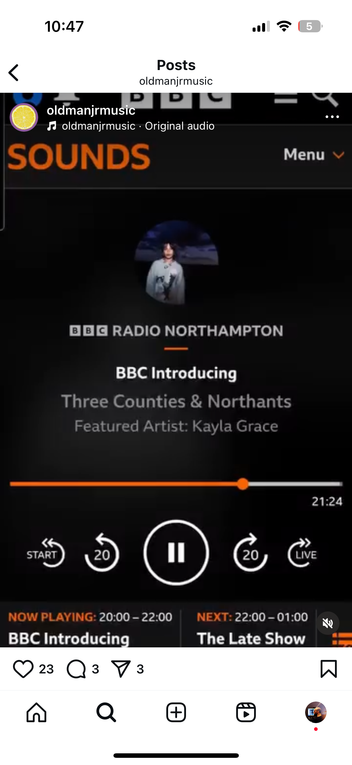 Old Man Jr. - "Lemon" on BBC Introducing with Kerrie Cosh