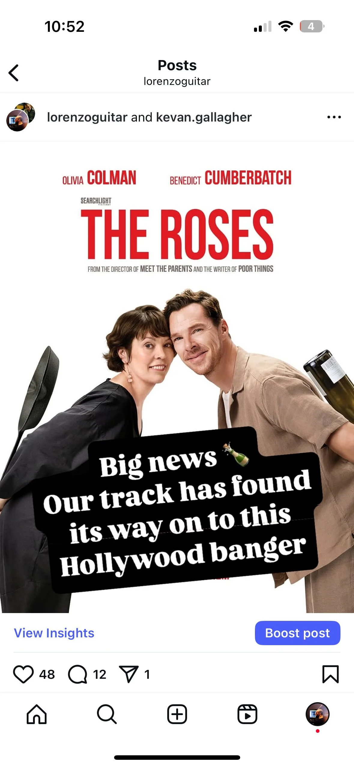 Our Track "Ticket to Heaven" in The Roses Movie