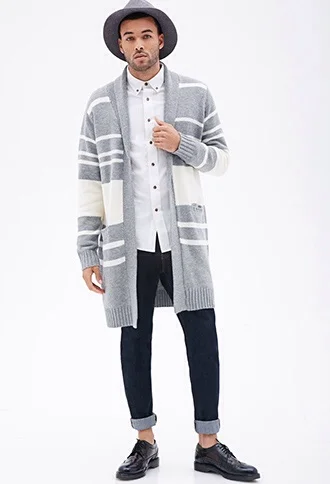 Forever 21 : Striped Shawl Collar Cardigan $34.90