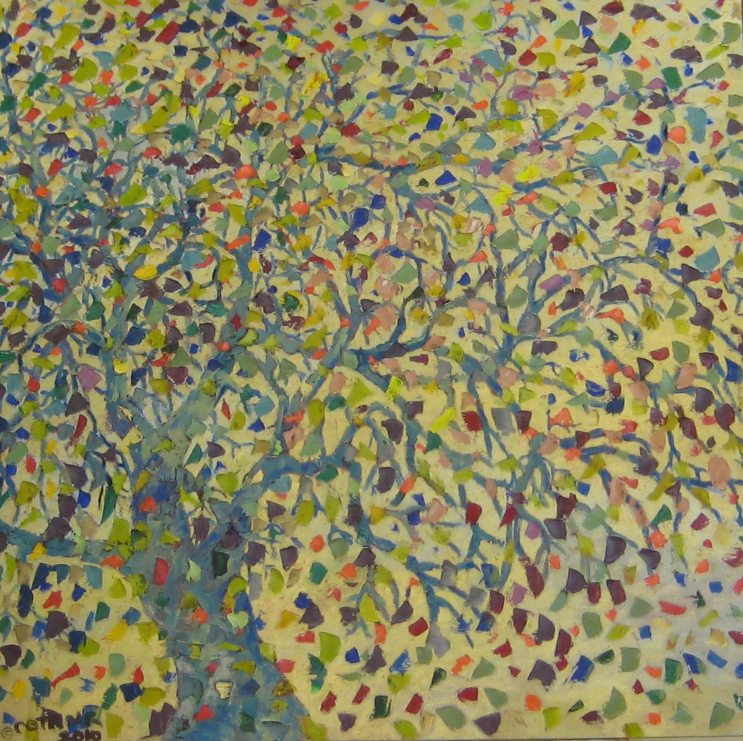 Confetti Tree, 48x48, oil on canvas, Feb.2010.jpg