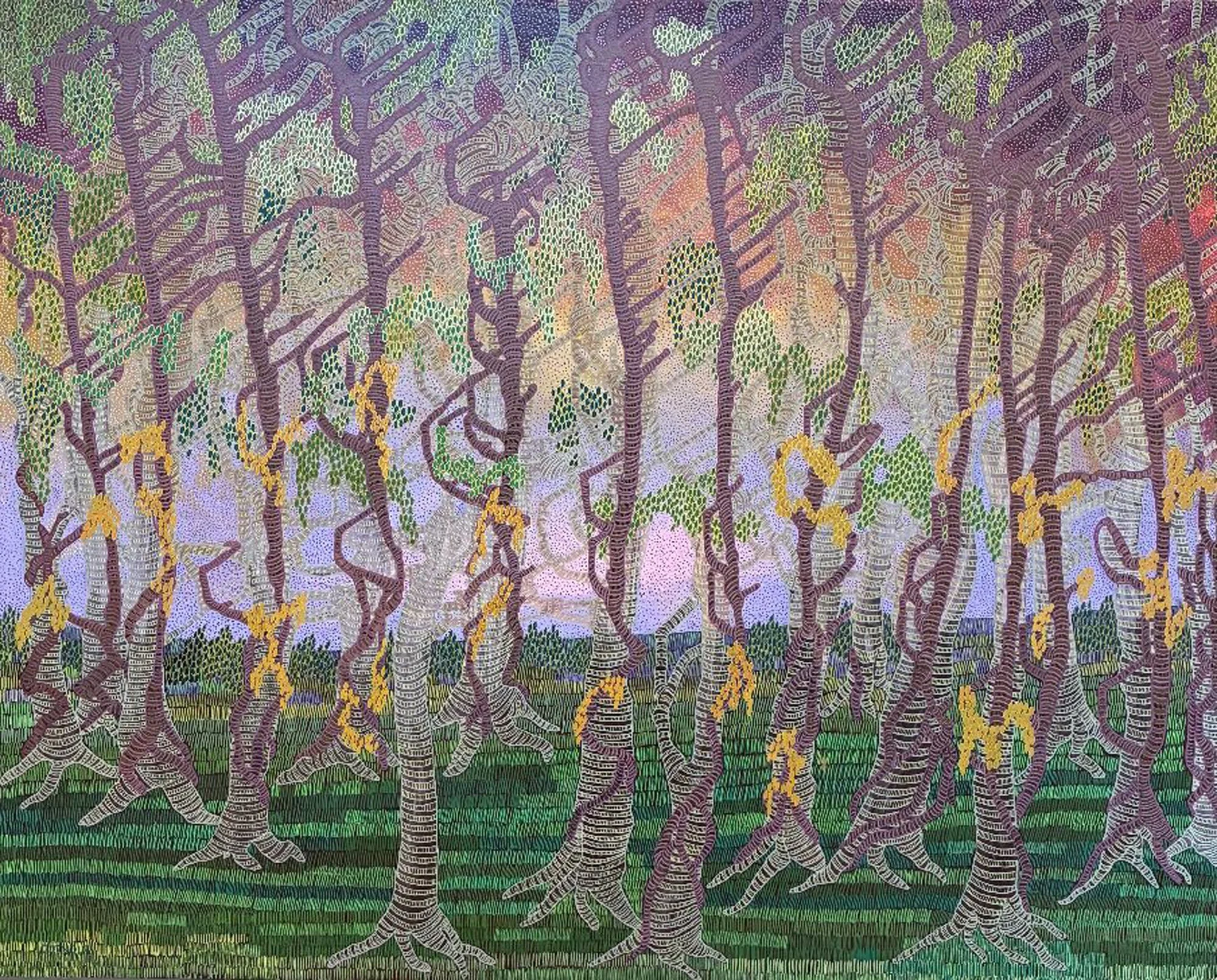 Tangled Light, 40x50, acrylic