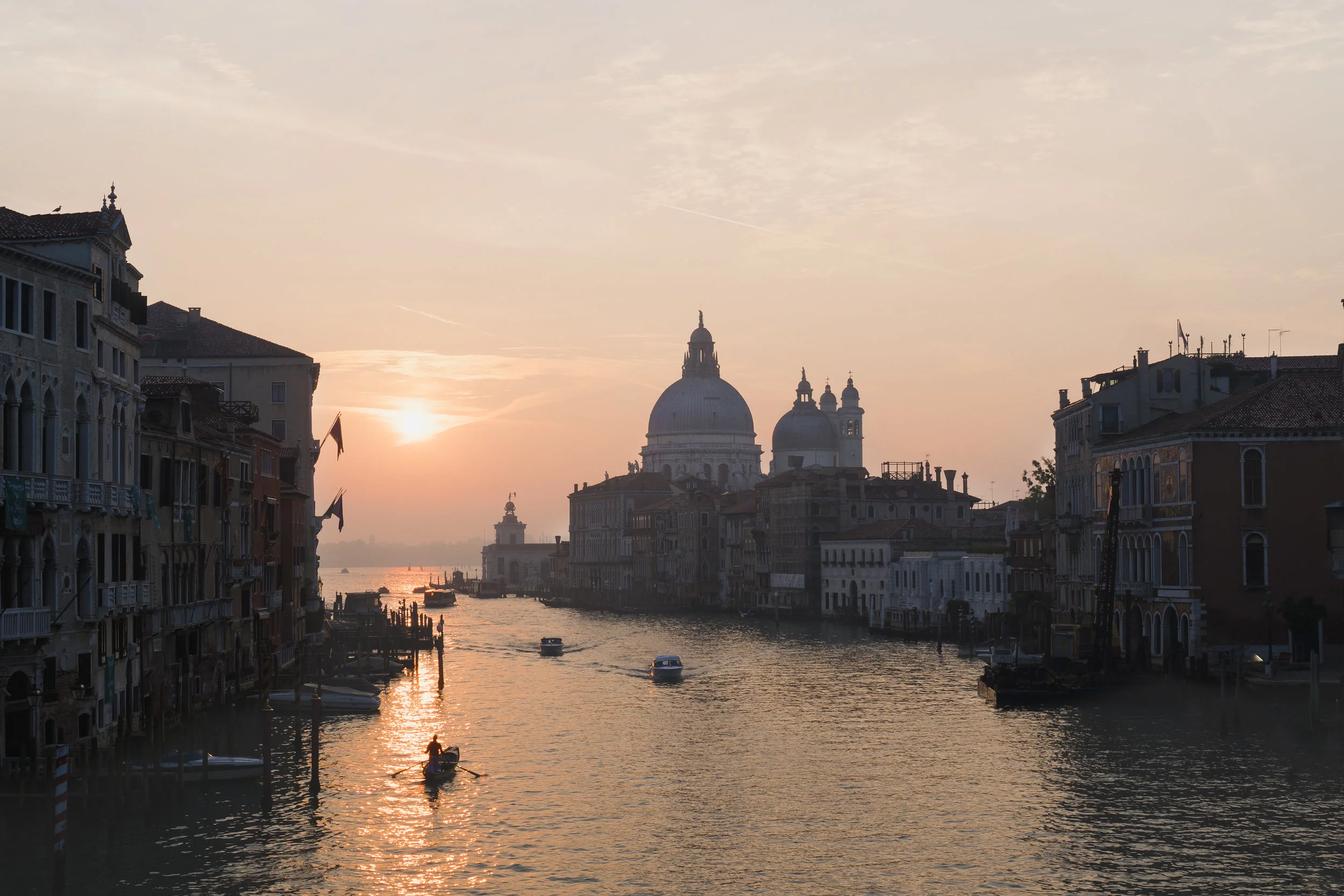 Sunrise view from Ponte dell'Academia