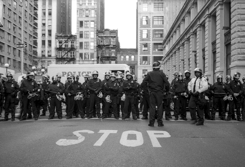 STOP THE VIOLENCE - ANTI-WAR PROTEST, NYC - 2003