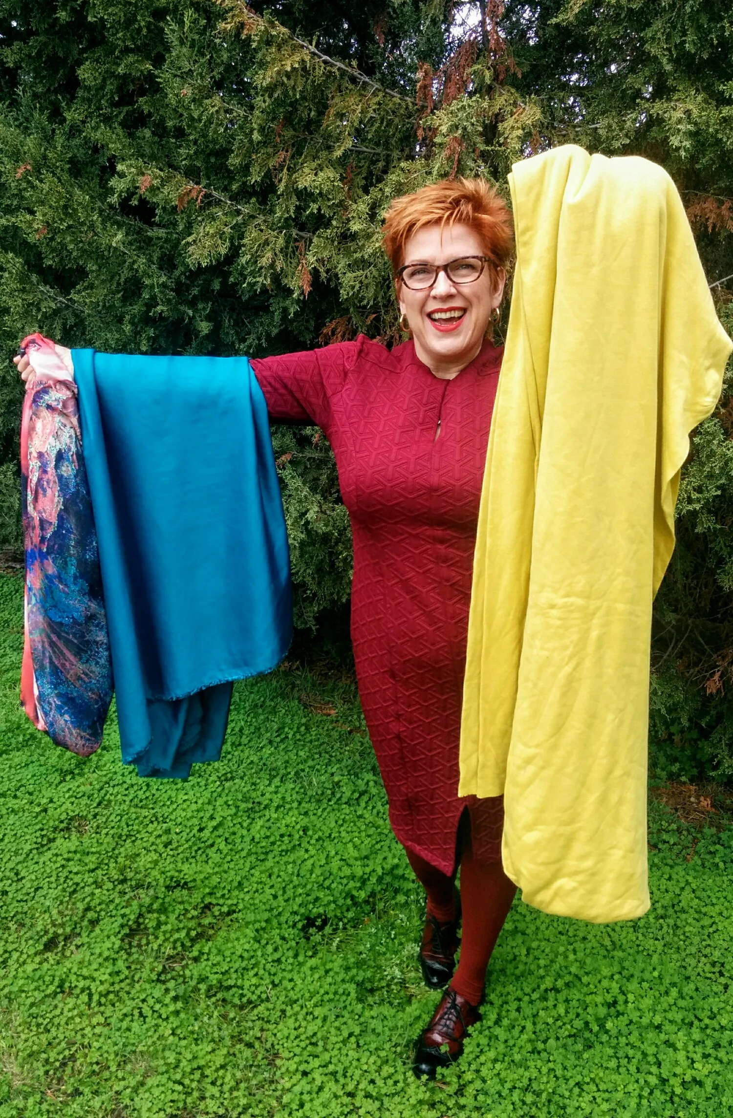You are in charge of what fabric and pattern you decide to make!