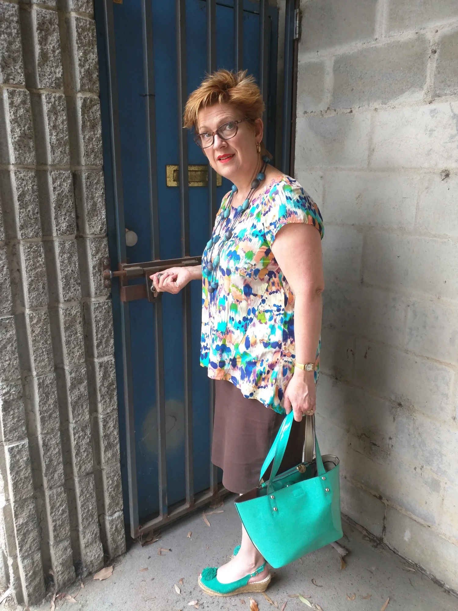 Work out the right door for you. Pick the lock if necessary.