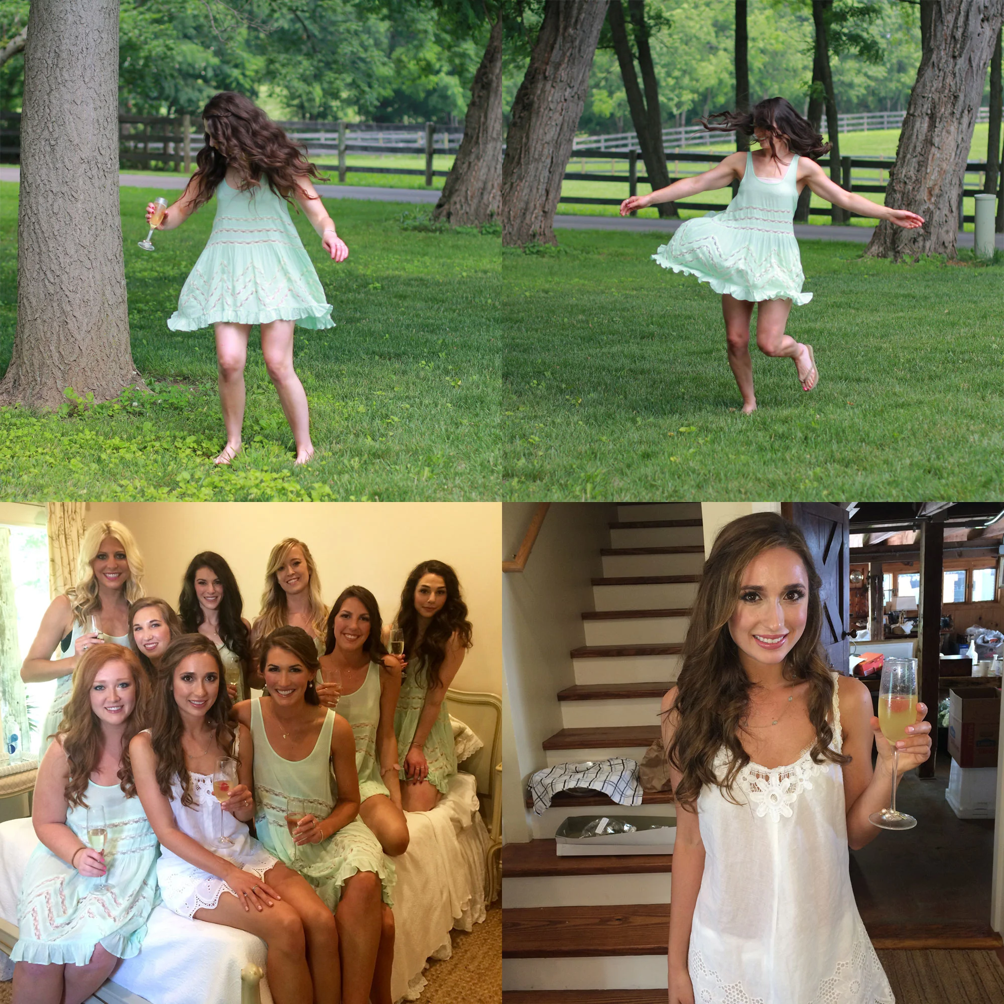 Free People Slip Dress, Bridesmaids Getting Ready Outfits, Bride Getting Ready Outfit