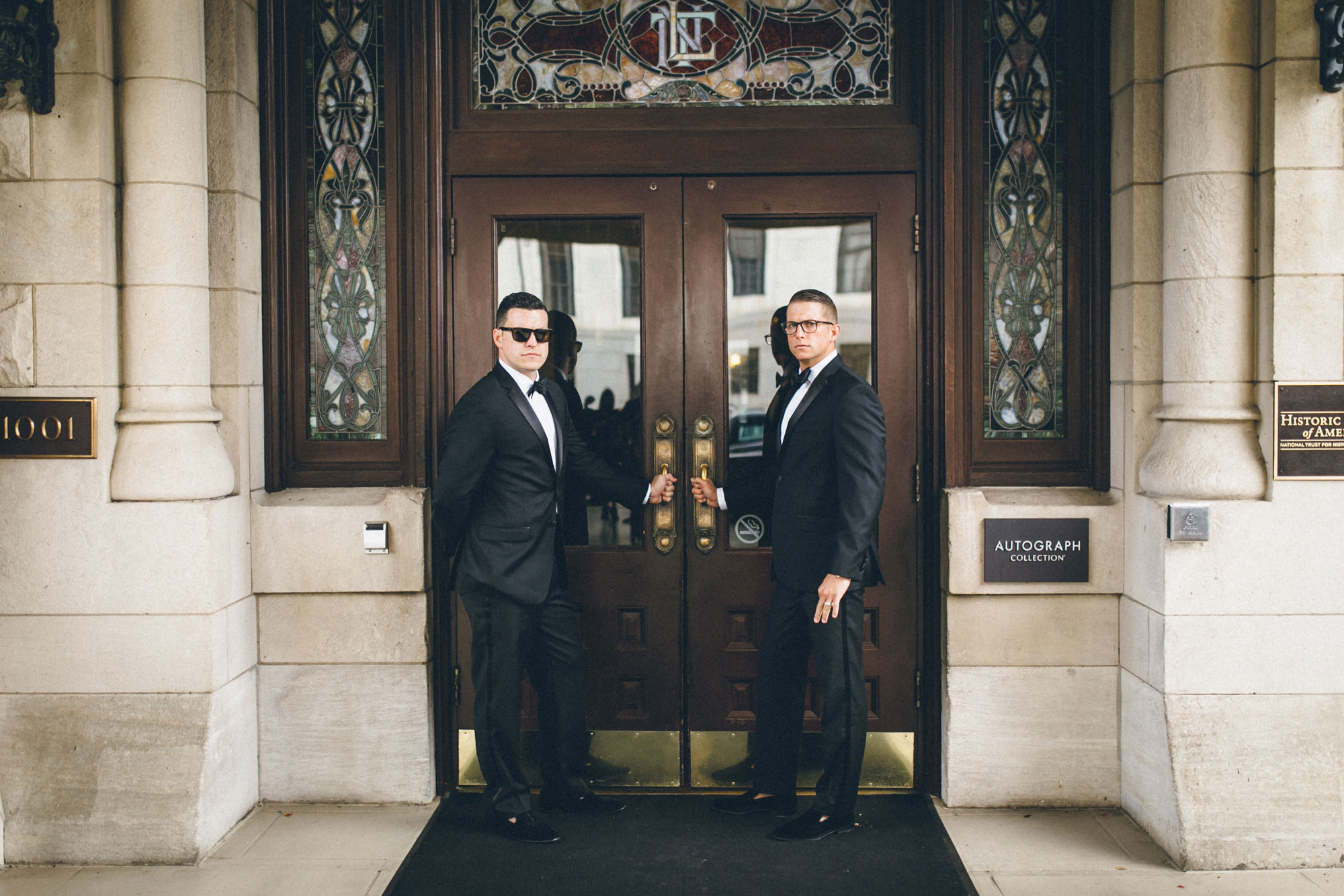 Me & Mr. Jones Wedding, First Look at Union Station Hotel, Nashville Wedding