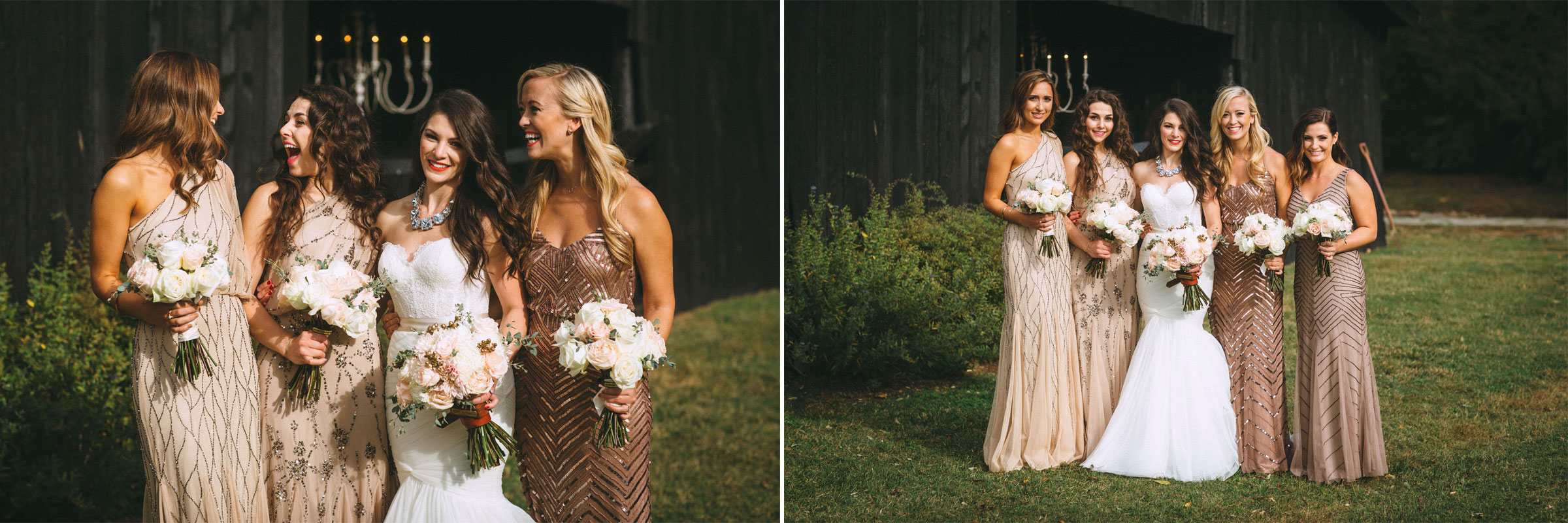 Me & Mr. Jones Wedding, Black Tie Wedding, Bridesmaids wearing Adrianna Papell Beaded Dresses, Embellished Bridesmaids Dresses, Black Tie Wedding, Blush Bridesmaids