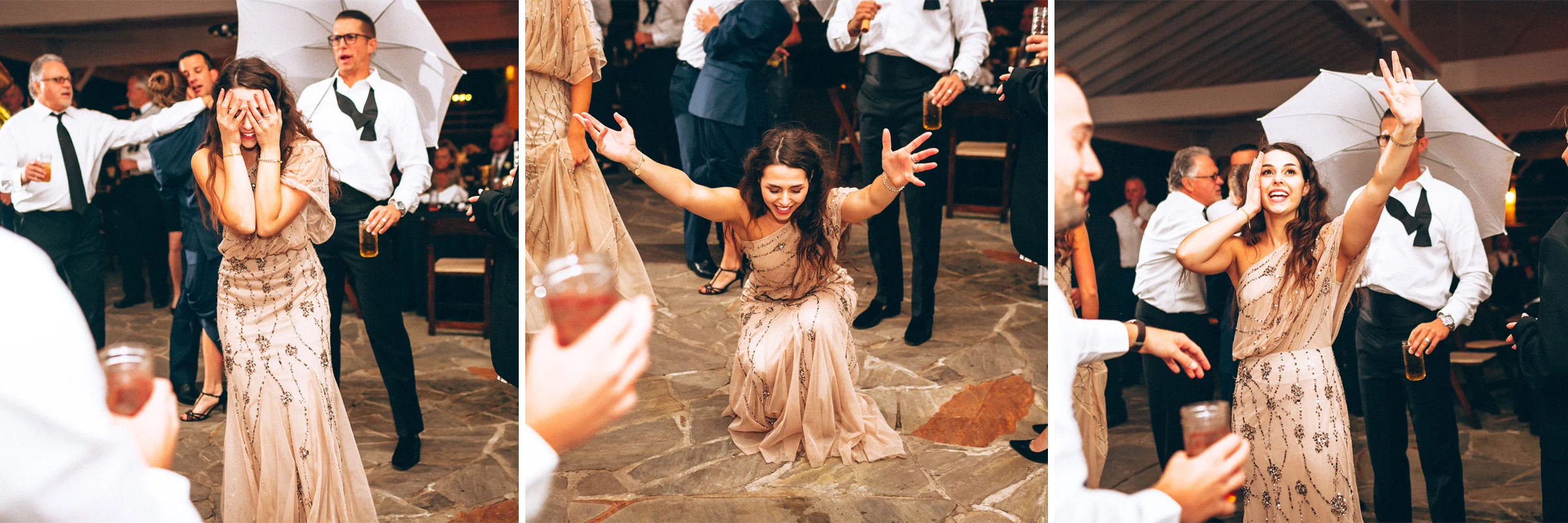 Me & Mr. Jones Wedding, Reception at Cedarwood in Nashville, Gold Wedding, Funny Wedding Photos