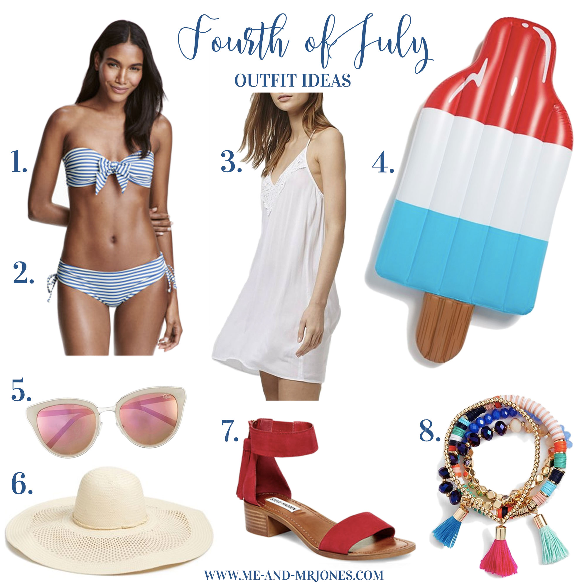 4 Cute Outfit Ideas For A July 4th Party