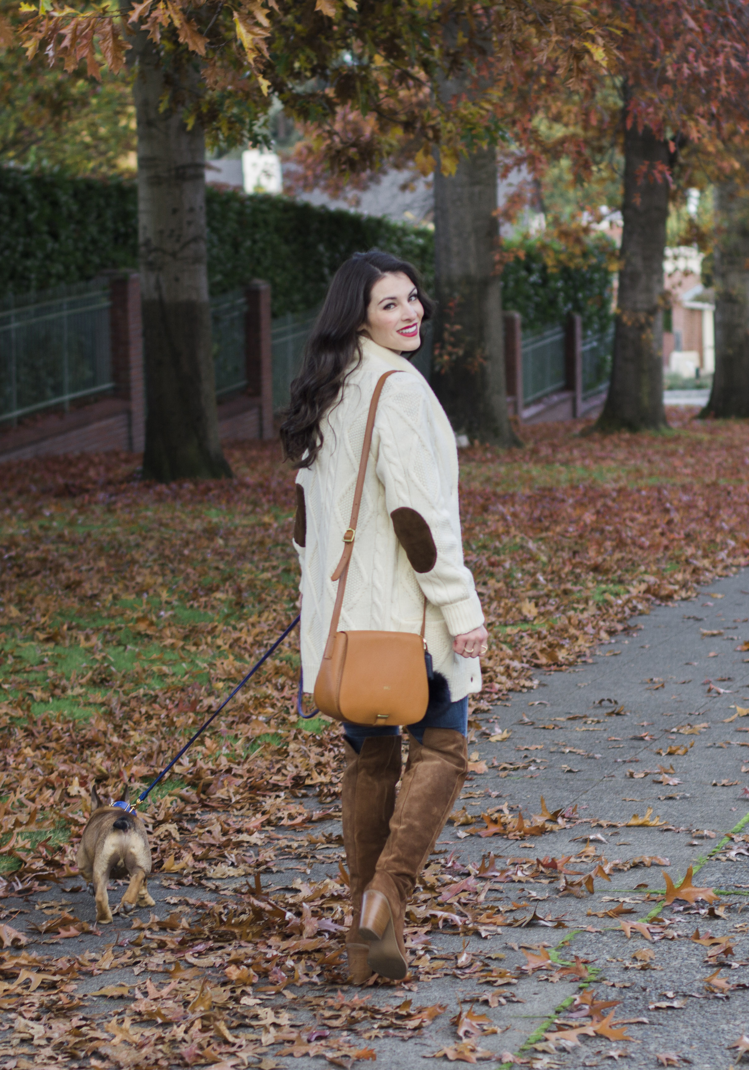 cross body dog leash